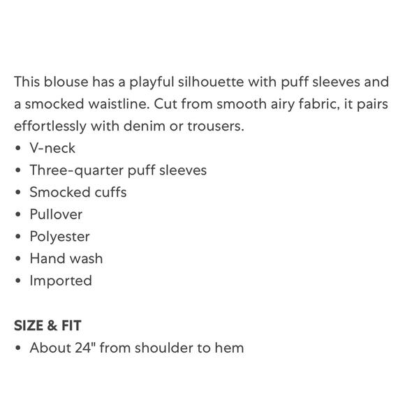 1.State Women's Cypress Green V-Neck Long Sleeve Blouse XXL - Picture 6 of 6